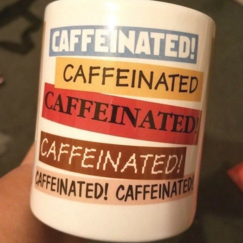 Leanin' Tree 1994 "Caffeinated" Mug Coffee Cup